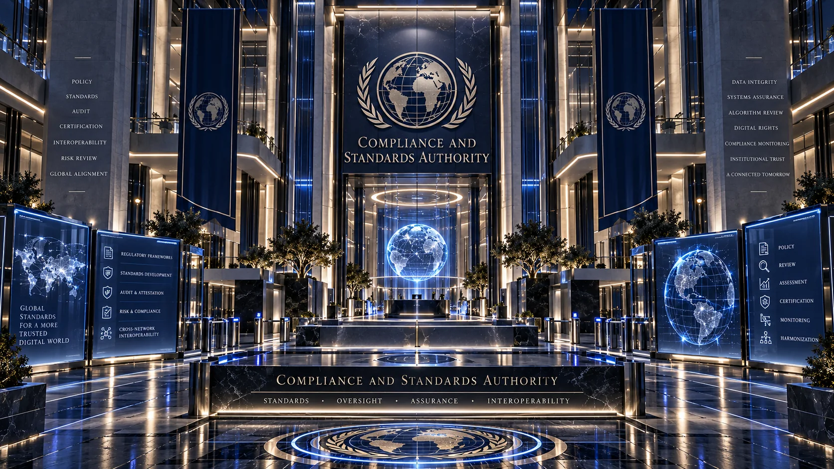 Illustrated private network compliance centre